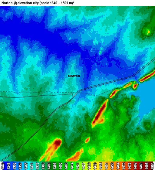 Zoom OUT 2x Norton, Zimbabwe elevation map