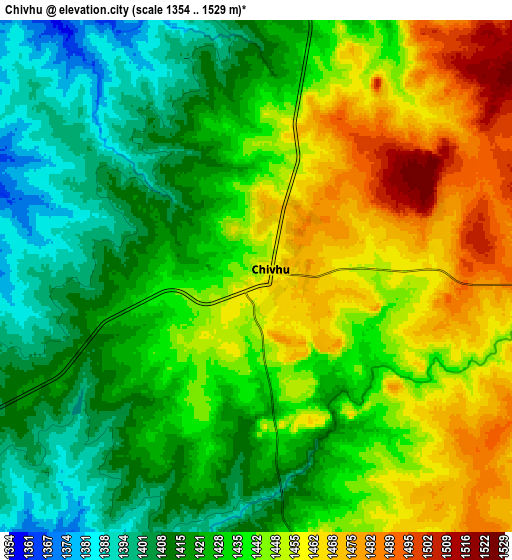 Zoom OUT 2x Chivhu, Zimbabwe elevation map