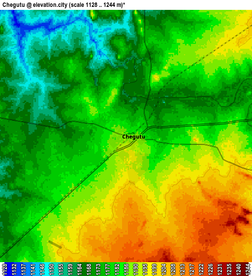 Zoom OUT 2x Chegutu, Zimbabwe elevation map