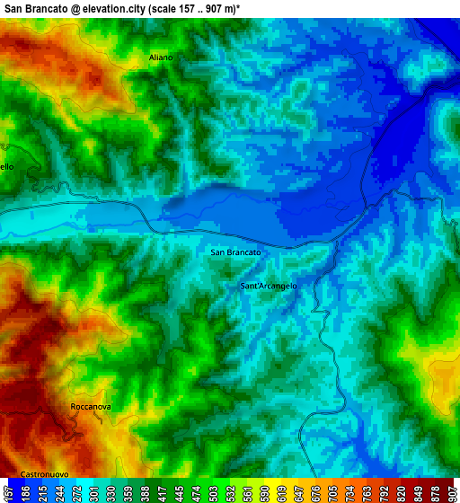 Zoom OUT 2x San Brancato, Italy elevation map