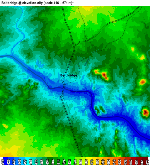 Zoom OUT 2x Beitbridge, Zimbabwe elevation map