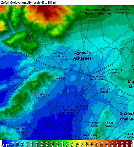 Zoom OUT 2x Zefyri, Greece elevation map