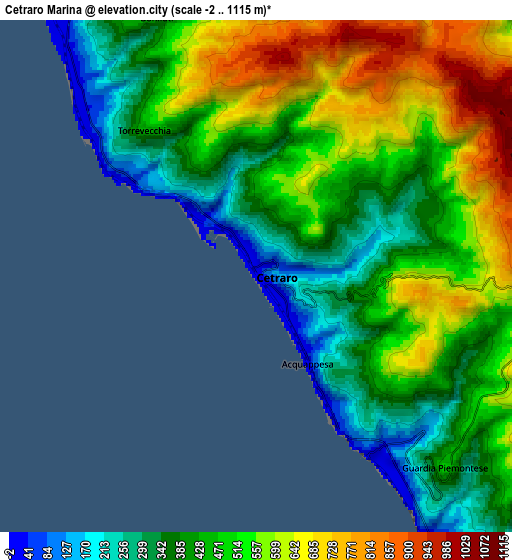 Zoom OUT 2x Cetraro Marina, Italy elevation map