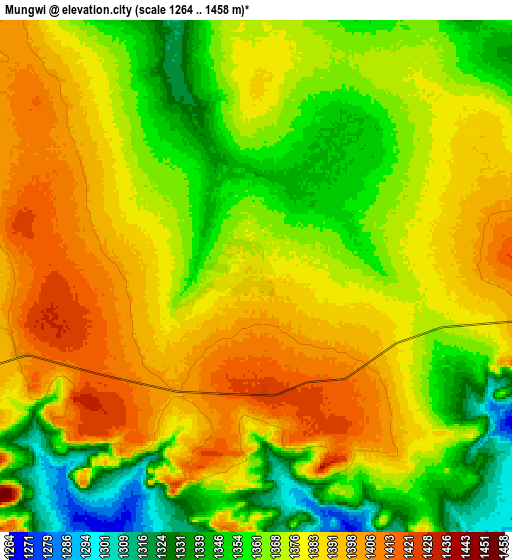 Zoom OUT 2x Mungwi, Zambia elevation map