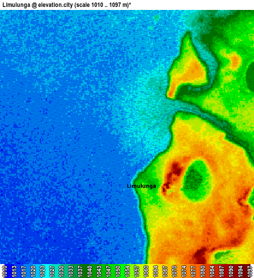 Zoom OUT 2x Limulunga, Zambia elevation map