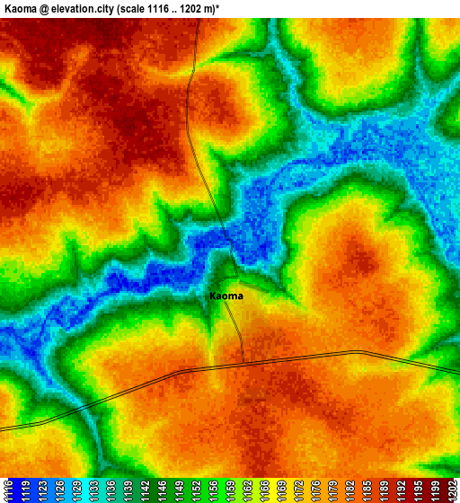 Zoom OUT 2x Kaoma, Zambia elevation map