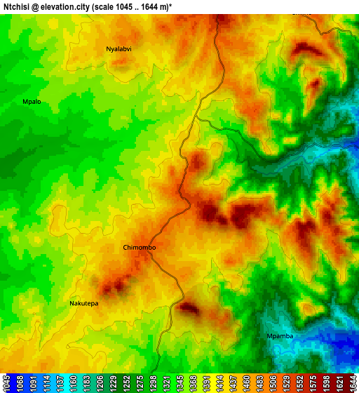 Zoom OUT 2x Ntchisi, Malawi elevation map