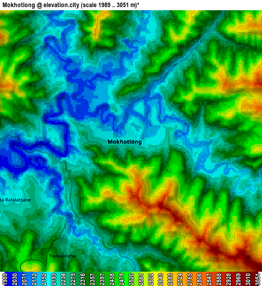 Zoom OUT 2x Mokhotlong, Lesotho elevation map