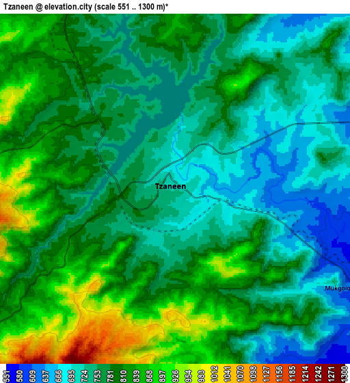 Zoom OUT 2x Tzaneen, South Africa elevation map