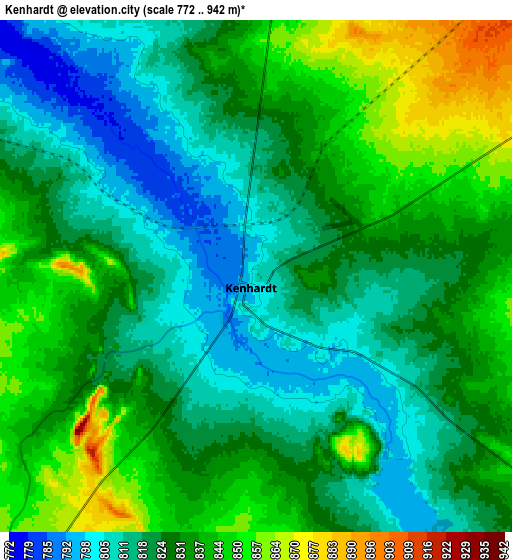 Zoom OUT 2x Kenhardt, South Africa elevation map