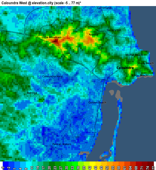 Caloundra West elevation map