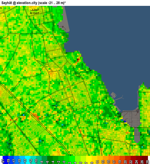 Sayhāt elevation map