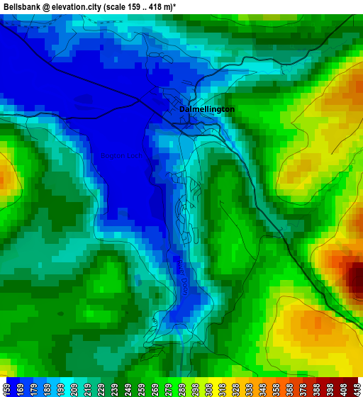 Bellsbank elevation map