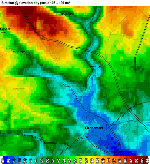 Stratton elevation map