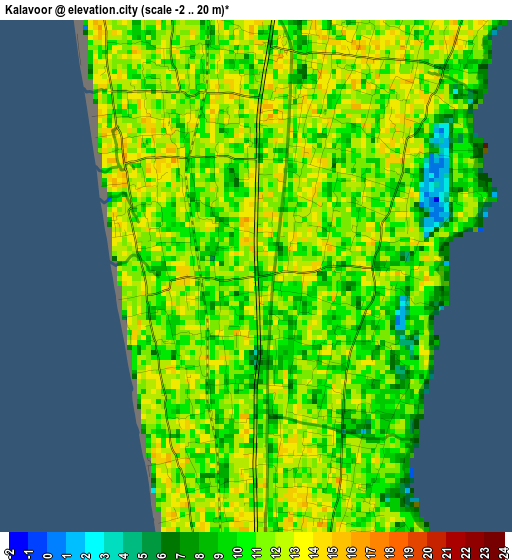 Kalavoor elevation map