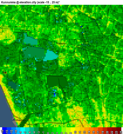 Kunnumma elevation map