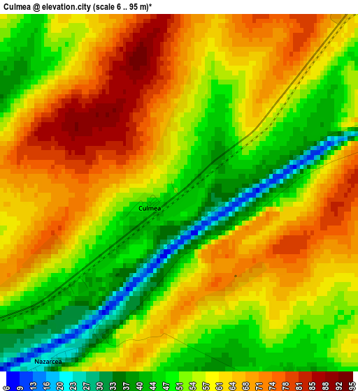 Culmea elevation map