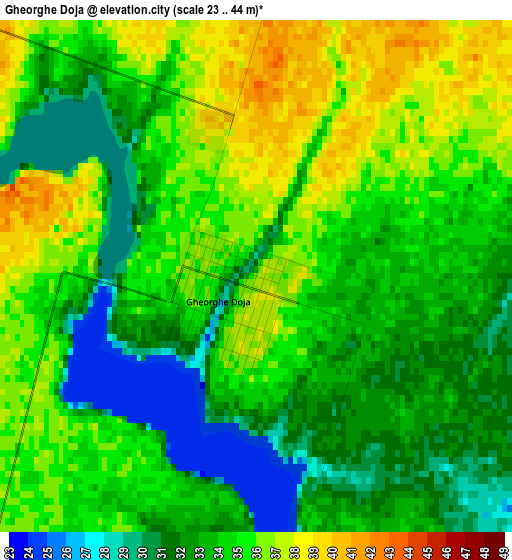 Gheorghe Doja elevation map