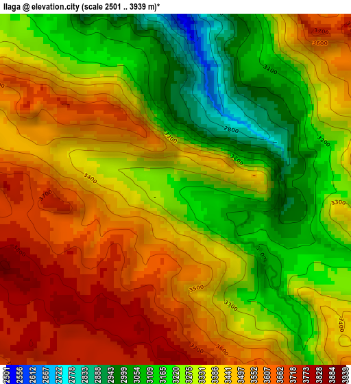 Ilaga elevation map