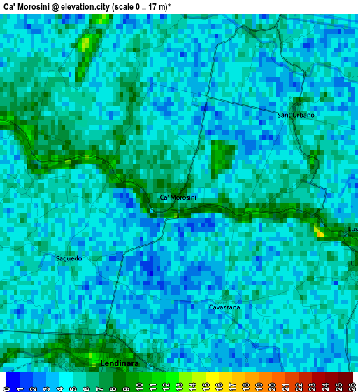 Ca' Morosini elevation map