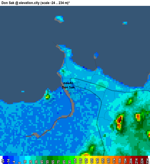 Don Sak elevation map