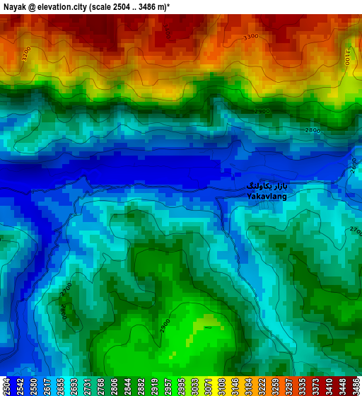 Nayak elevation map