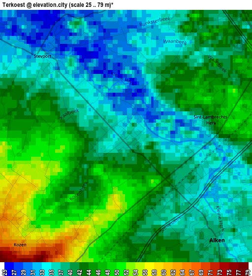 Terkoest elevation map