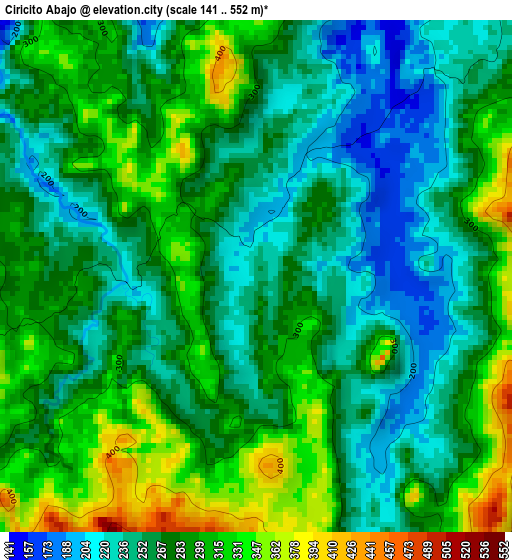 Ciricito Abajo elevation map