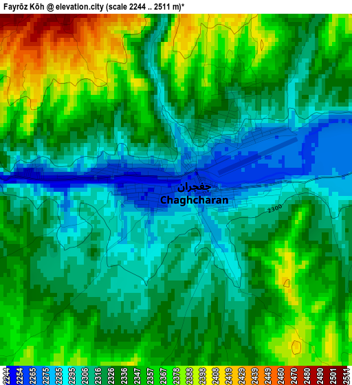 Fayrōz Kōh elevation map