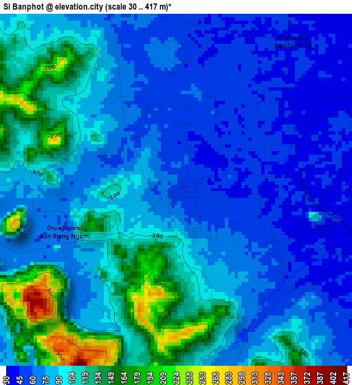 Si Banphot elevation map