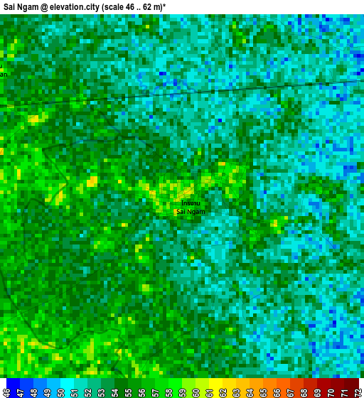 Sai Ngam elevation map