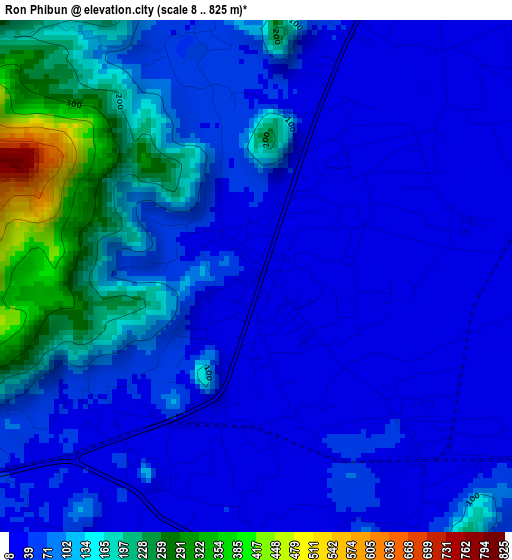 Ron Phibun elevation map