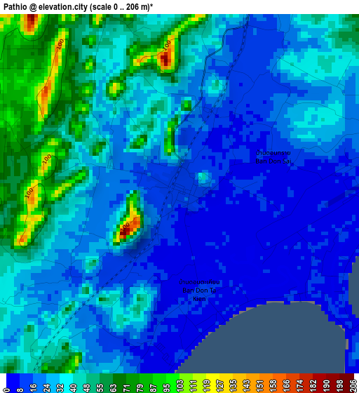 Pathio elevation map