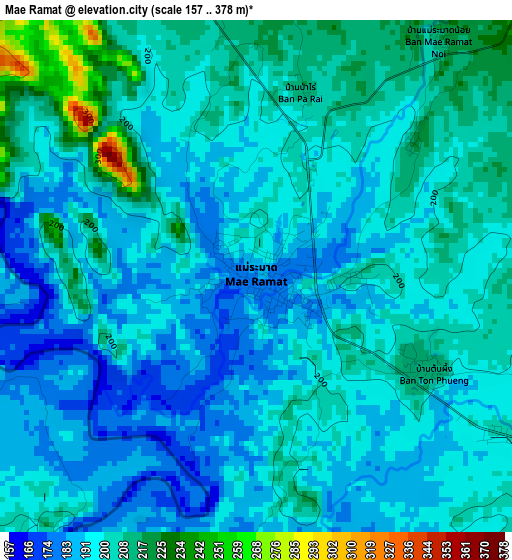 Mae Ramat elevation map