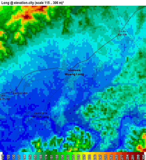 Long elevation map