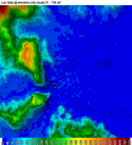 Lan Saka elevation map