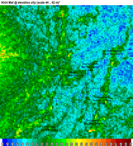 Khiri Mat elevation map