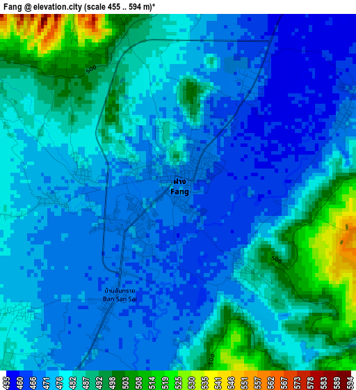 Fang elevation map