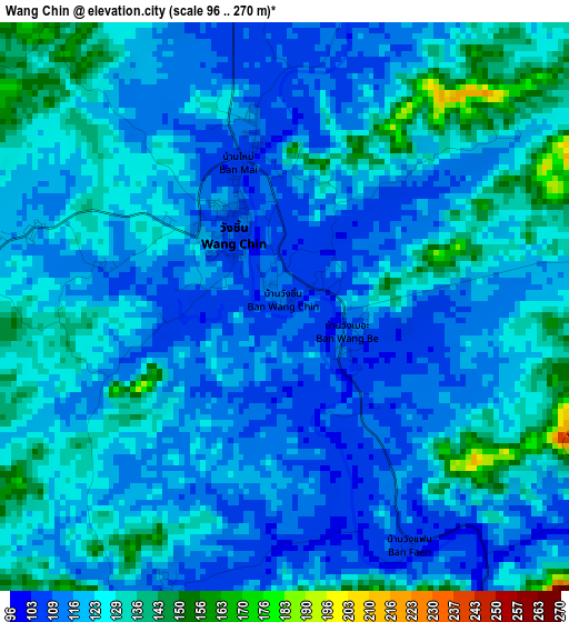 Wang Chin elevation map