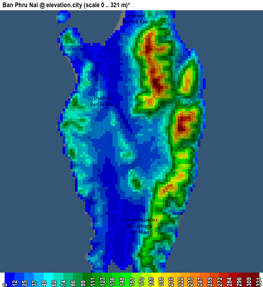 Ban Phru Nai elevation map