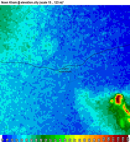 Noen Kham elevation map