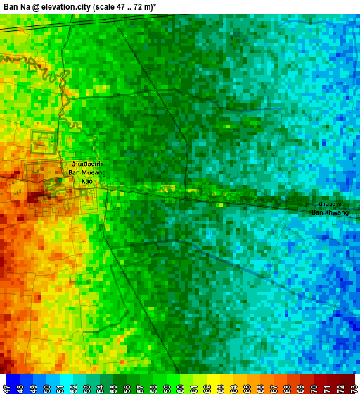 Ban Na elevation map