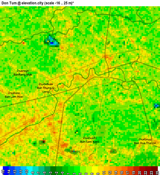 Don Tum elevation map