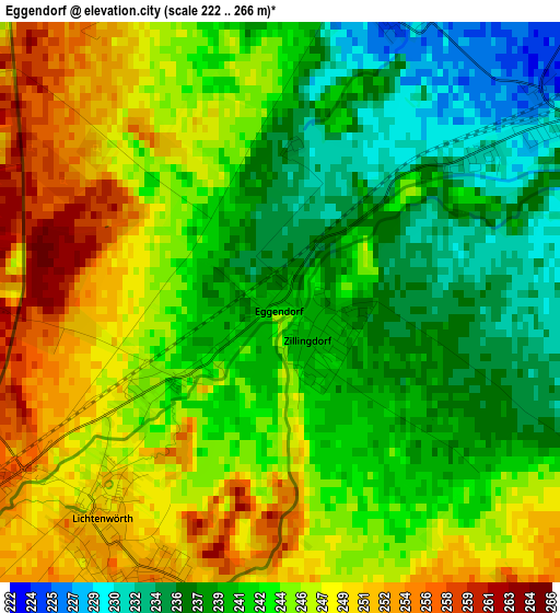 Eggendorf elevation map