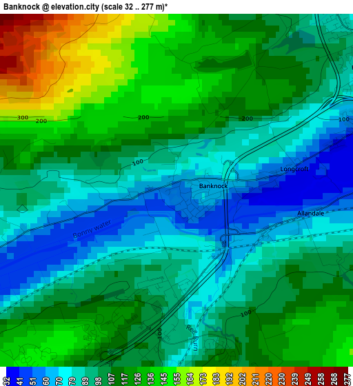 Banknock elevation map