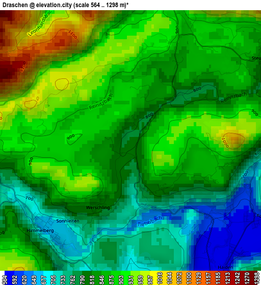 Draschen elevation map