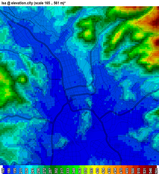 Isa elevation map