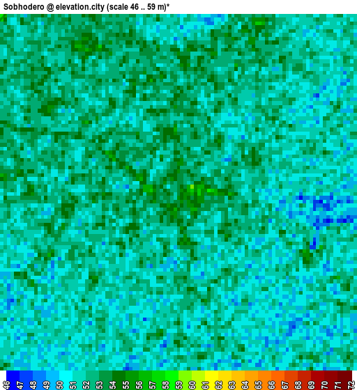 Sobhodero elevation map