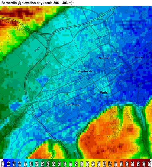 Bernardin elevation map