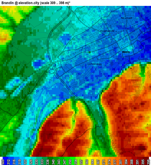 Brandln elevation map